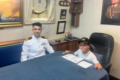 Ordu’da TCG Tuzla’ya miniklerden duygu dolu mektuplar
