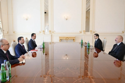 Bakan Gürlek, Azerbaycan Cumhurbaşkanı Aliyev ile görüştü