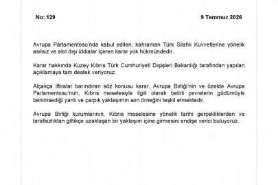 Dışişleri'nden AP’nin Kıbrıs kararına tepki: Yok hükmündedir!