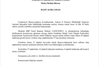 Muhsin Yazıcıoğlu soruşturmasında FETÖ operasyonu: 19 tutuklama