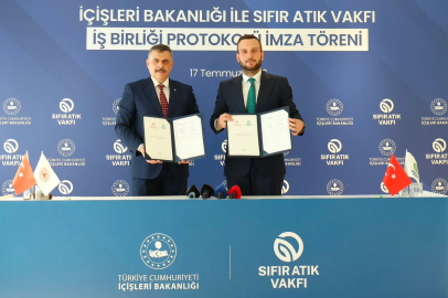 İçişleri Bakanlığı ile Sıfır Atık Vakfı arasında çevre için iş birliği protokolü