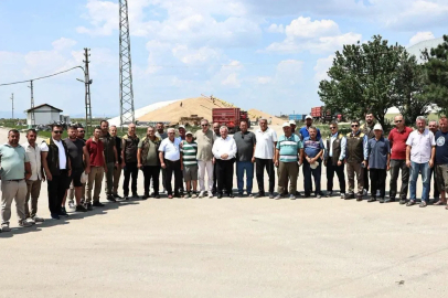 TMO'dan İpsala'da hasat ve alım çalışmalarına yerinde inceleme