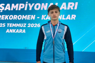 Ağrılı sporcu Miraç güreşte Türkiye üçüncüsü oldu