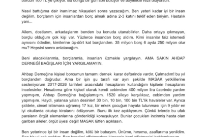 Haluk Levent'ten 5 sayfalık mektup: Ahbap bağışlarına ihanet etmedim