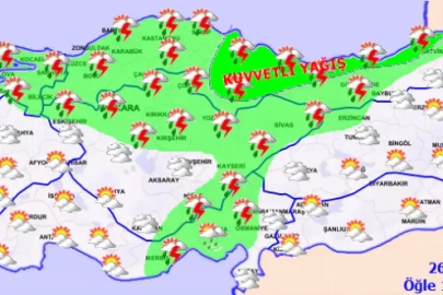 Karadeniz'e sel ve heyelan uyarısı