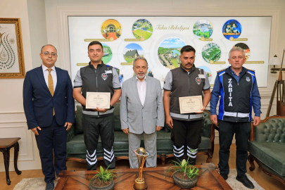 Kayseri Talas'ta dürüstlük ödüllendirildi