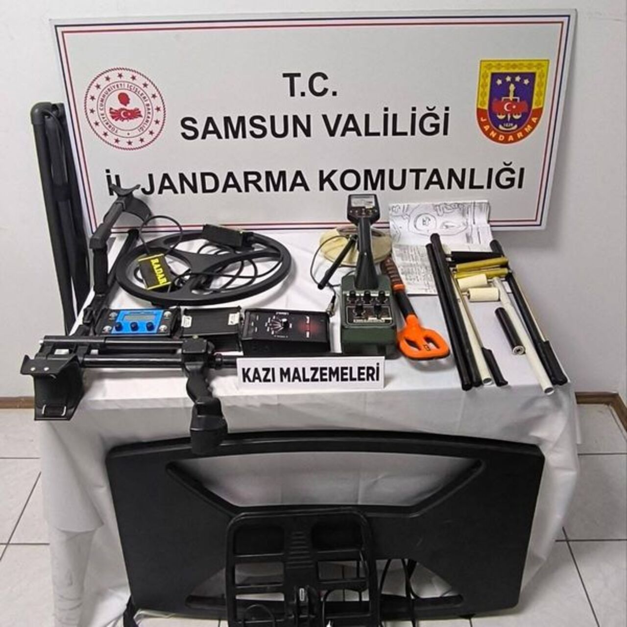 Samsun’da izinsiz kazı: 11 gözaltı