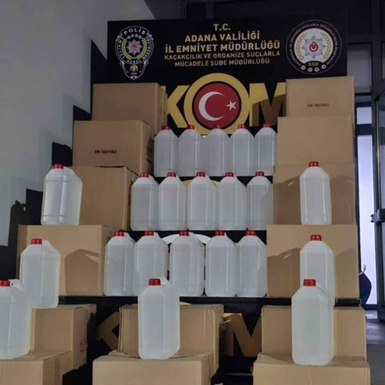 980 litre sahte içki ele geçirildi