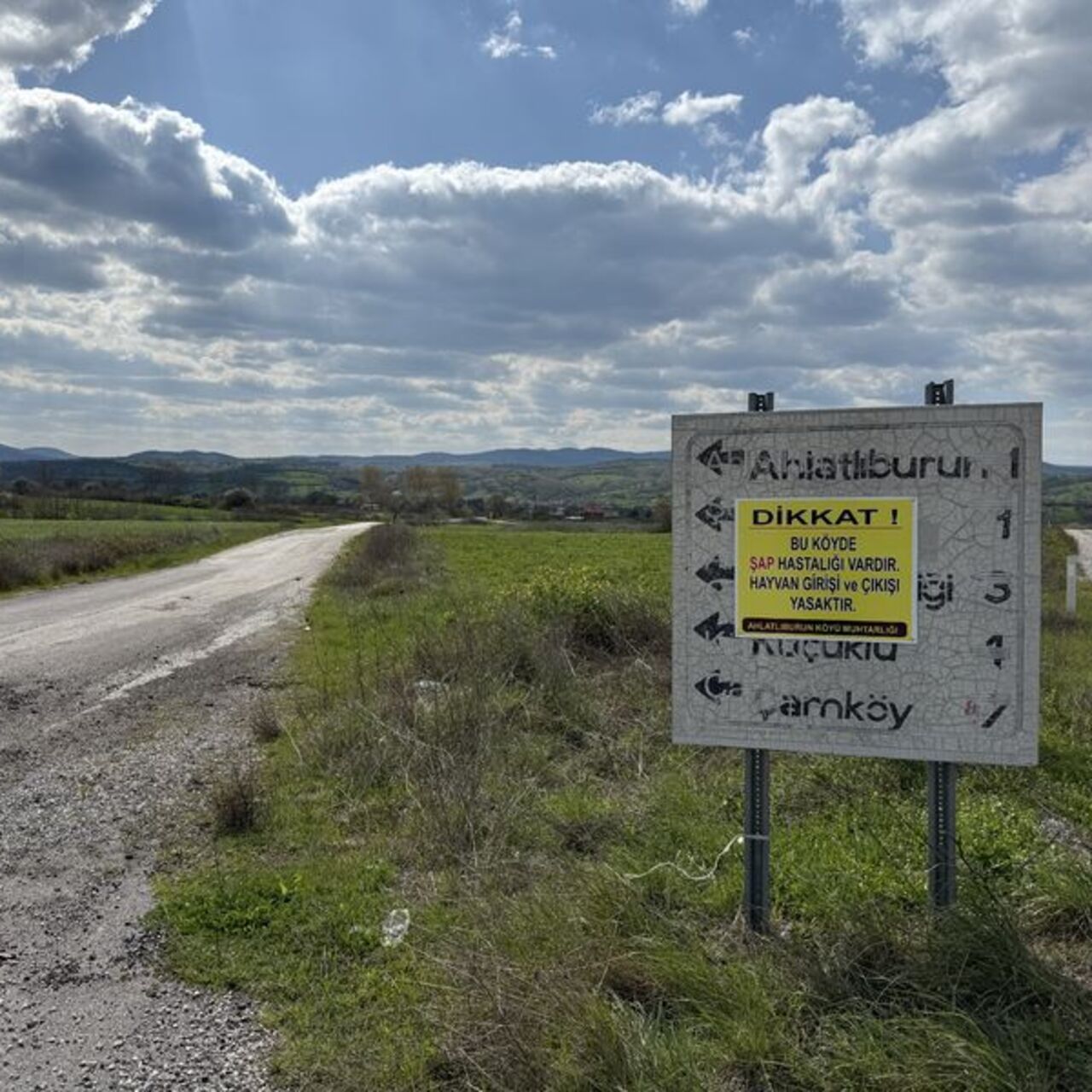 Çanakkale’de bir köyde daha şap karantinası