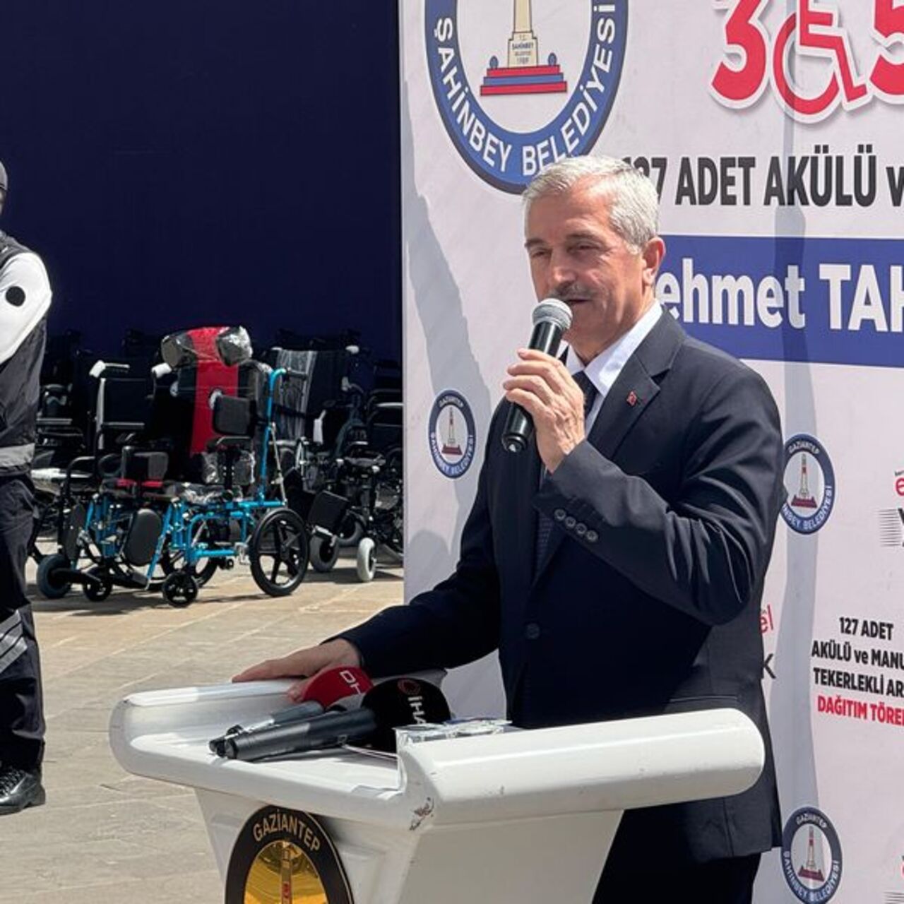 Şahinbey’den 127 tekerlekli sandalye hediyesi