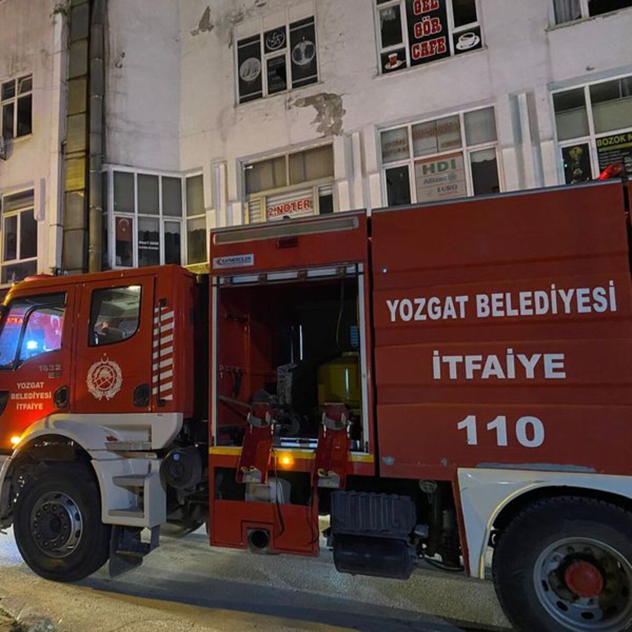 Yozgat’ta kafede yangın çıktı