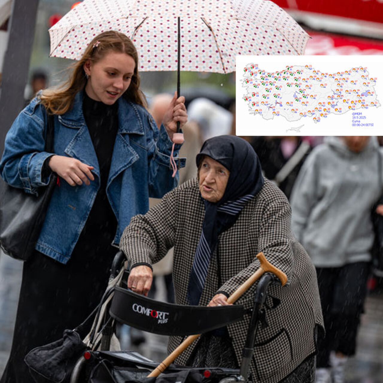 Meteoroloji saat verdi… Yağmur, fırtına ve toz taşınımı!
