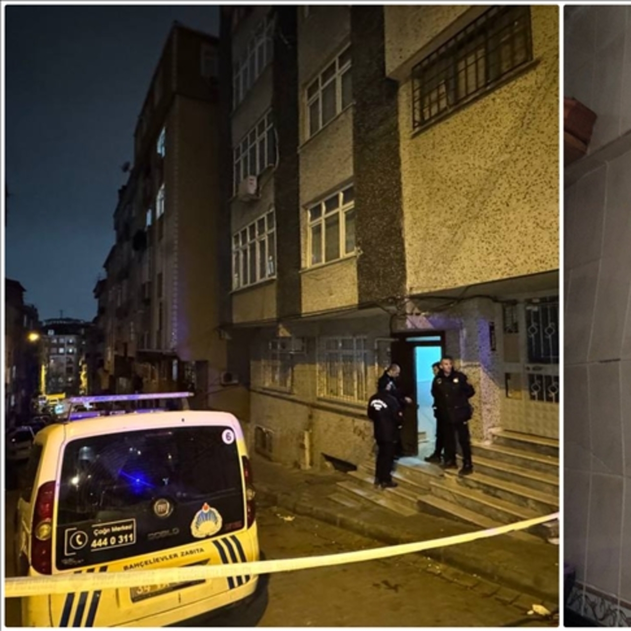 Küçükçekmece’de 4 katlı bina mühürlendi