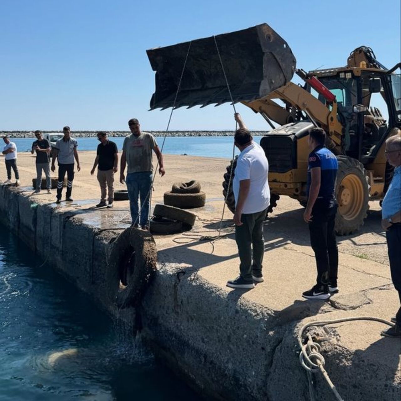 Gökçeada’da deniz dibi temizliği