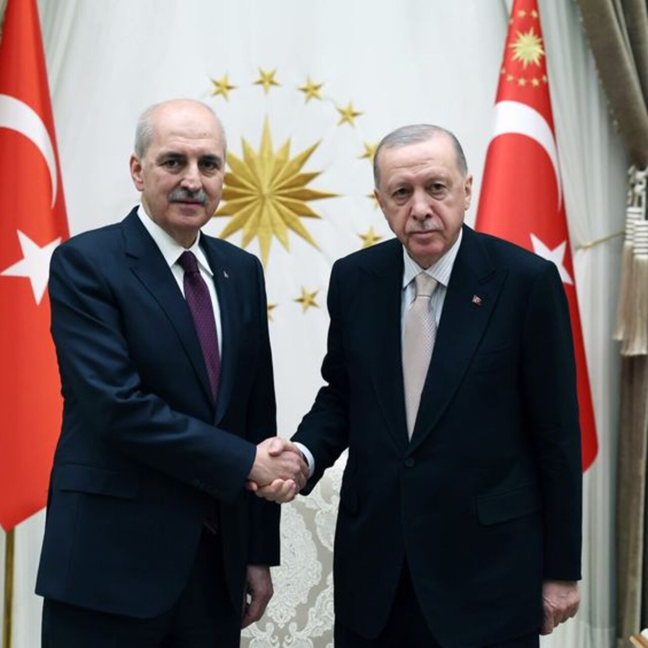 Kurtulmuş’u kabul etti