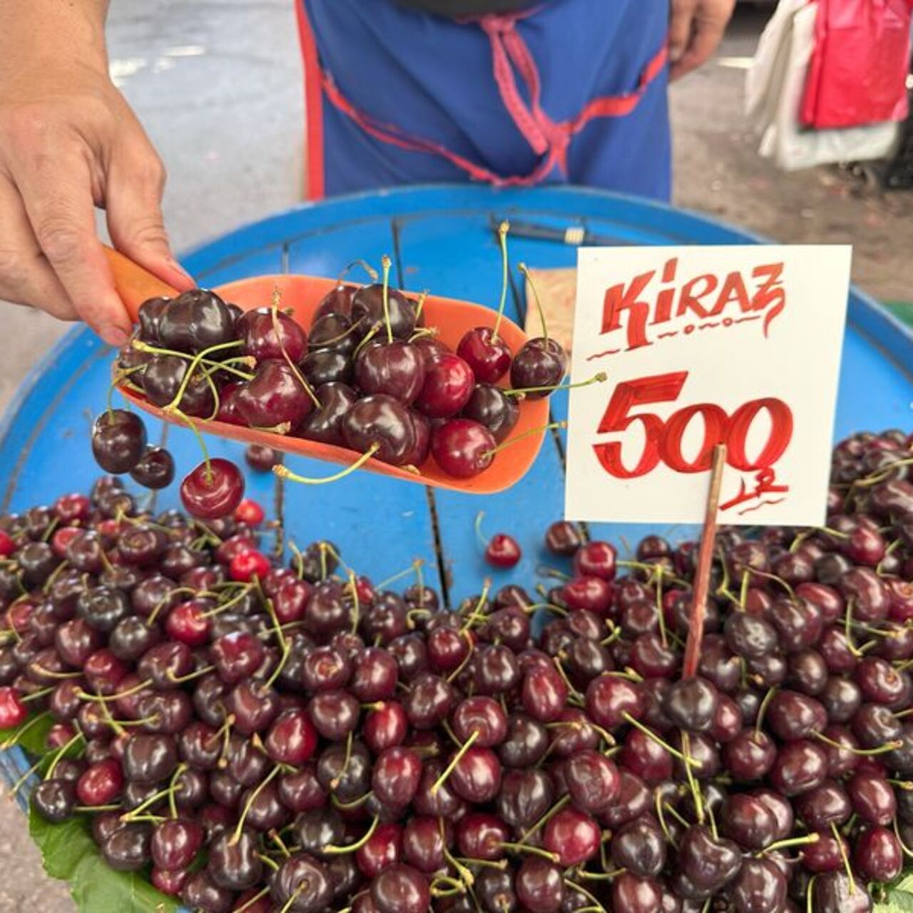 Zirai dondan etkilenen kiraz, 500 TL